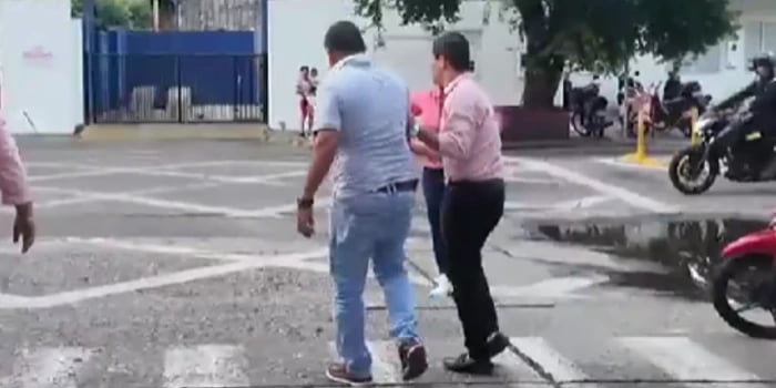Hombre de la tercera edad resultó herido, al ser víctima de millonario fleteo