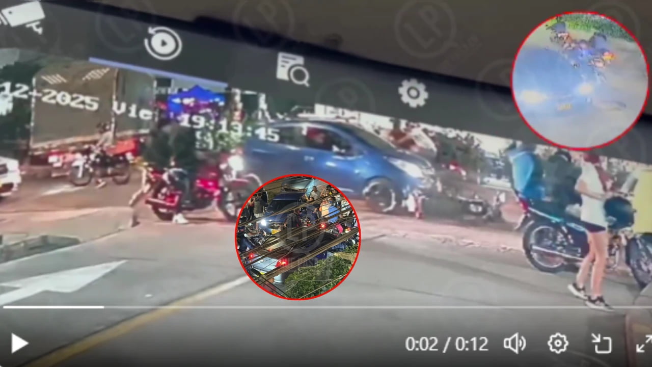 Video: Violento ataque a disparos en plena vía de Piedecuesta dejó dos heridos