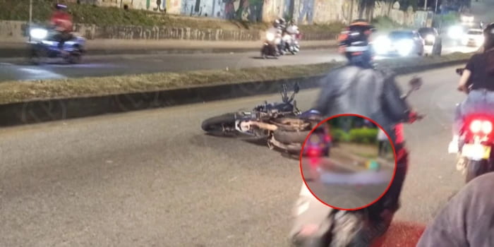 Adulto mayor murió arrollado por motocicleta en la autopista a Piedecuesta