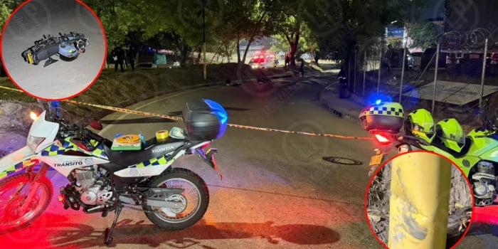 Una curva le costó la vida: Marcos se estrelló contra un poste metálico en Girón