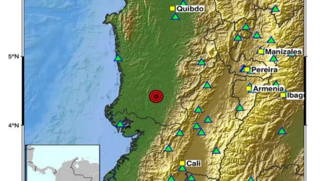 Nuevo movimiento sísmico sacudió Chocó durante la tarde de este lunes