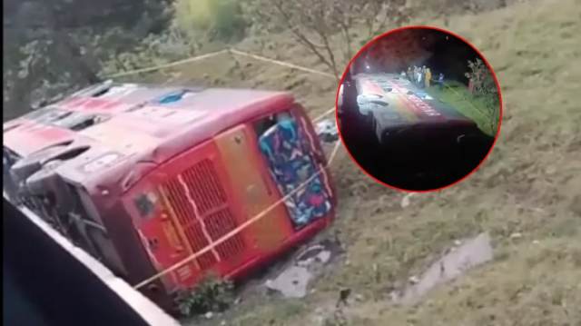 Aparatoso accidente de bus dejó cinco personas sin vida y 59  heridos