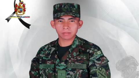 Soldado Samuel Pinzón perdió la vida tras ataque con drones cargados de explosivos