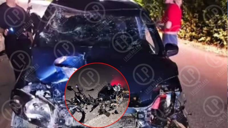 Una moto, un carro y una tragedia: menor murió tras fuerte choque