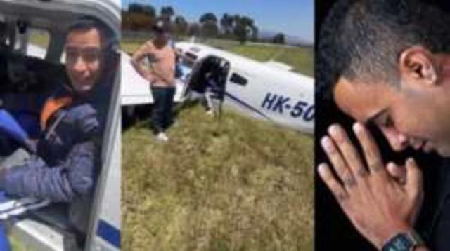 El cantante Jhon Álex Castaño sufrió accidente aéreo en Paipa, Boyacá.