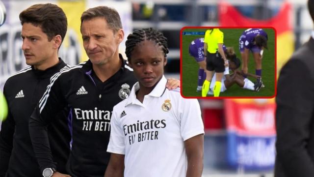 Linda Caicedo salió lesionada y llorando en su primer partido de local con el Real Madrid