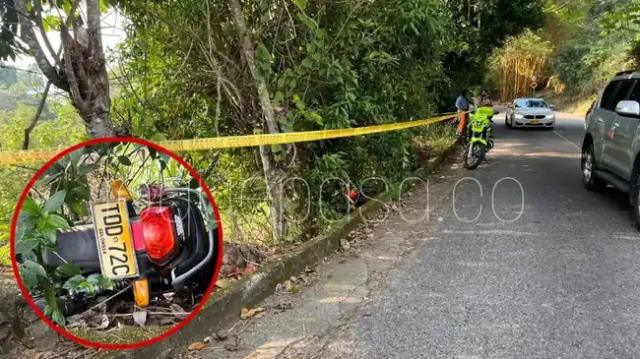Fue identificado el motociclista que se mató en la vía a Ruitoque