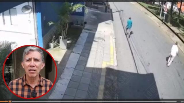VIDEO: Tránsito de Bucaramanga buscó al conductor que atropelló a un hombre de la tercera edad y lo abandonó en el parque Bolívar