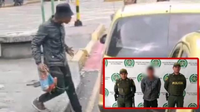 VIDEO: Fue capturado el hombre que agredió a un taxista en el centro de Bucaramanga