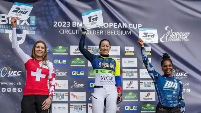 Mariana Pajón brilló en la cuarta válida de la Copa Europea