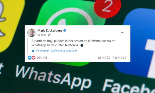 TECNOLOGÍA: WhatsApp ahora permite usar la misma cuenta hasta en cuatro teléfonos