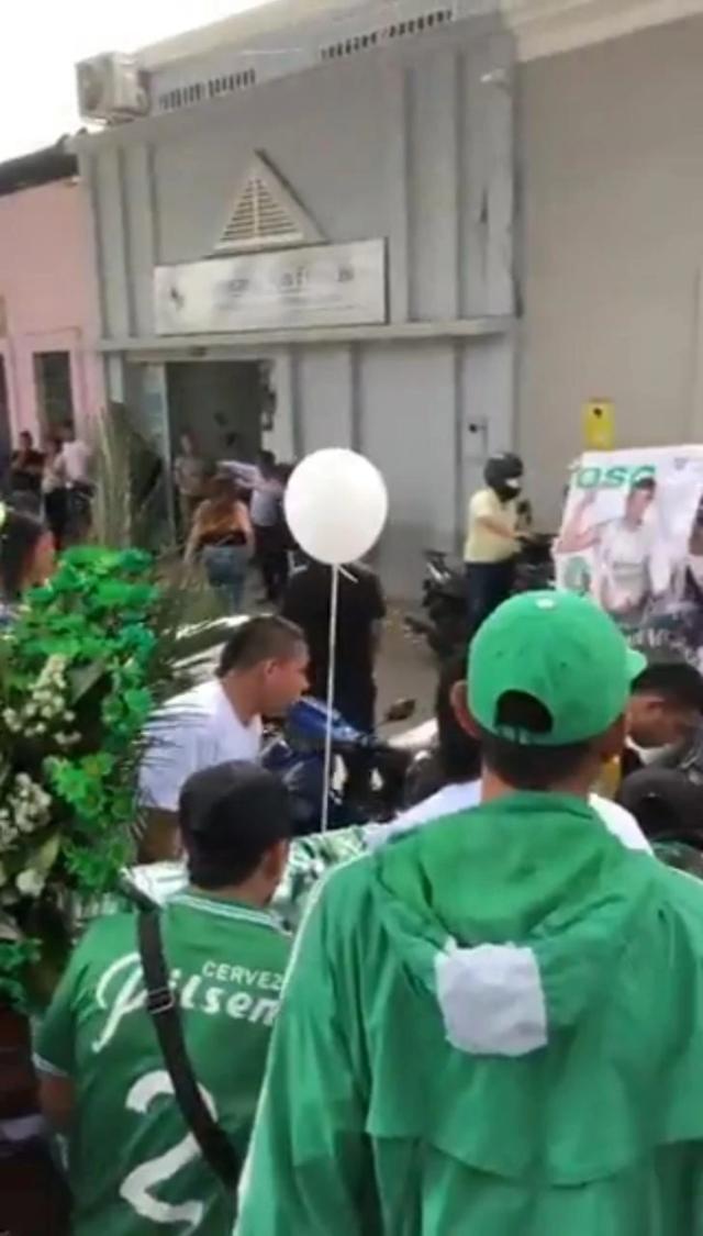 Balacera en medio del sepelio de un hincha del atlético nacional