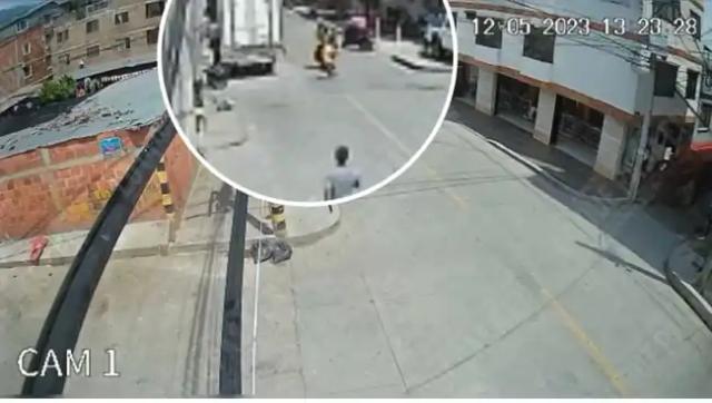 Video: Niño es arrollado por un motociclista en Floridablanca