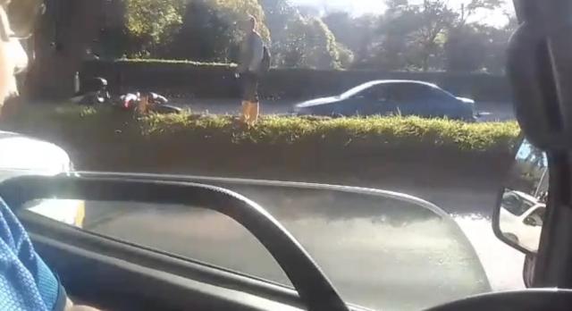 Video accidente en el anillo vial genera congestion vehicular