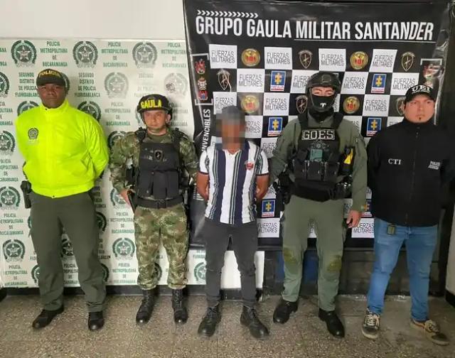 Capturado alias Jerry o el Tuerto, presunto exintegrante del GAO Clan del Golfo en Floridablanca