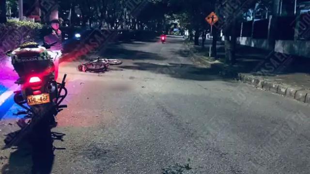 Entre la vida y la muerte joven que se accidento en la transversal oriental