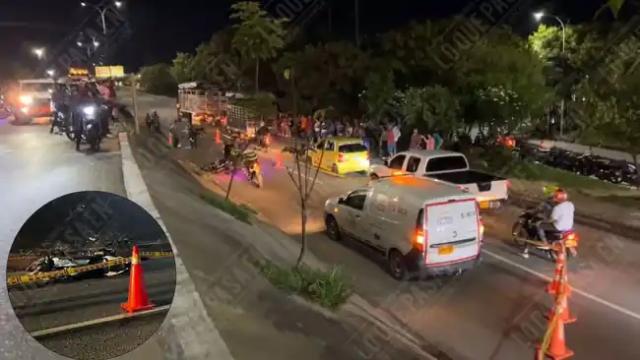 Choco con el separador y cayó al carril contrario, la triste muerte de don Darío en Girón