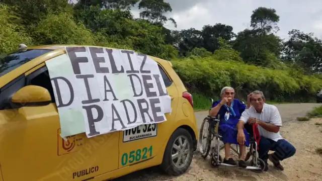 La historia de un taxista que decidió darle un lindo mensaje de aliento a los padres transportadores