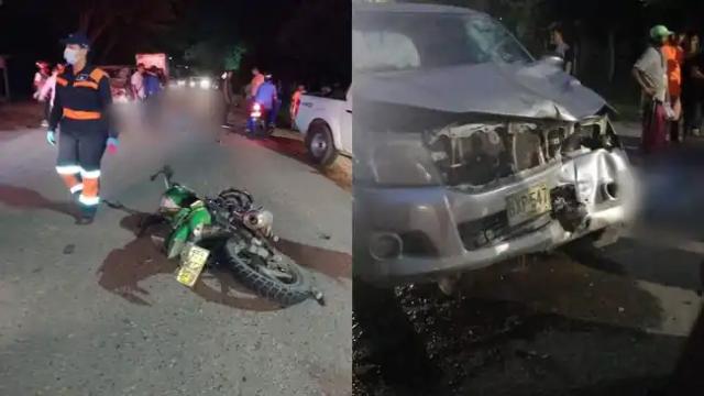 Motociclista murió al chocar de frente  con una camioneta en Santander