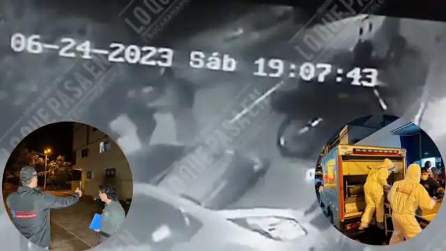 Momento exacto en el que fue asesinado Diego en Piedecuesta