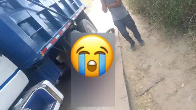 Angel, el motociclista que murió bajo las llantas de una volqueta en Los Santos