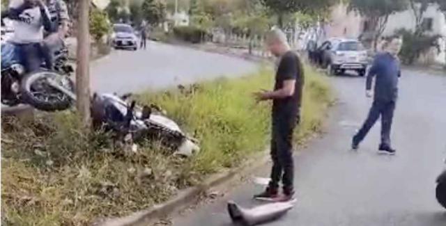 Video: Se salvo de milagro tras accidentarse en el sector de la fosunab