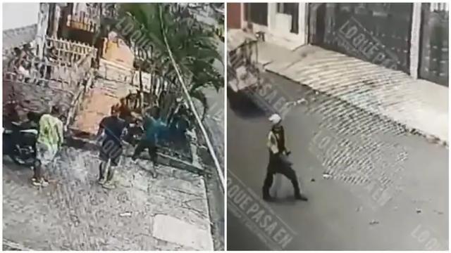 En exclusiva video del momento en el que fue asesinado alias "El Loco" en el barrio Comuneros