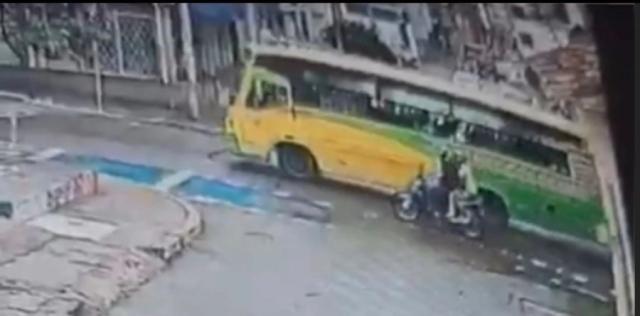 Video momento de accidente donde pierde la vida un menor en Bucaramanga