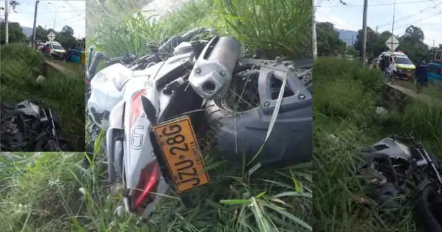 De un golpe en la cabeza murió motociclista esta mañana en Girón