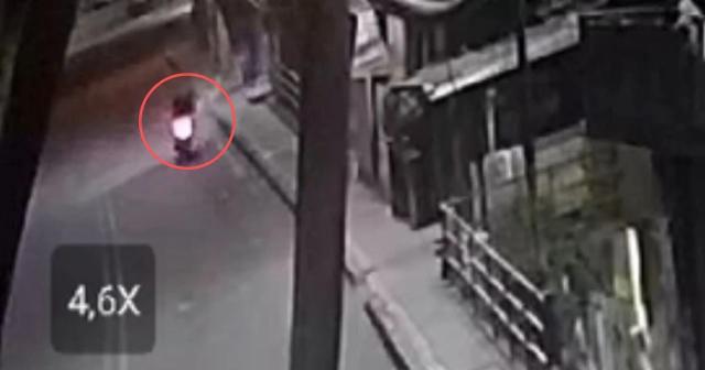 Video del momento exacto del accidente de un motociclista en morrorico