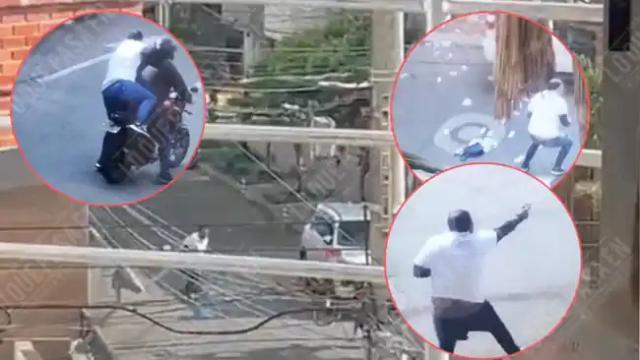 Video: Fleteo fue frustrado por familiar de la víctima  quien resulto herido en Bucaramanga