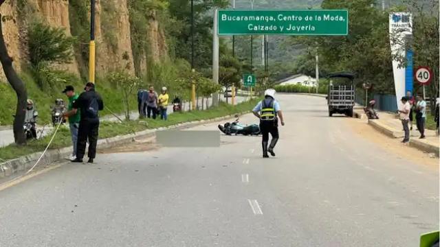 El triste final de un joven que se accidentó en la vía Girón Bucaramanga