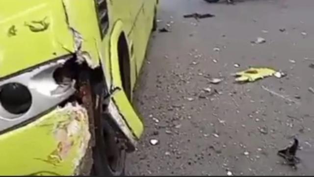 Video: así fue el accidente de tránsito entre Metrolínea y un motociclista