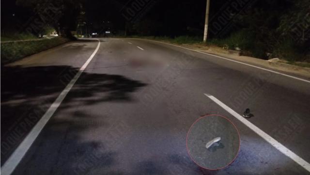 Peatón murió al ser embestido por vehículo fantasma en la autopista