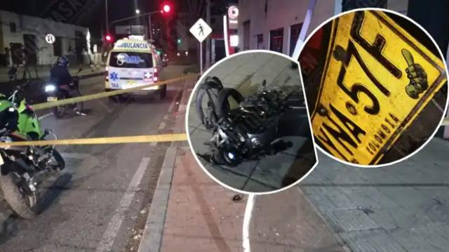Motociclista que se estrelló con una señal de tránsito murió está mañana en el norte de Bucaramanga