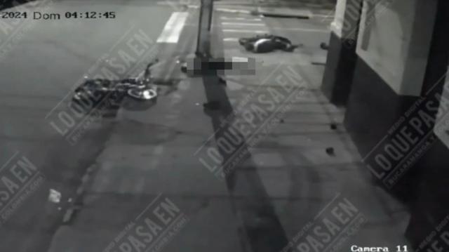 Cámara de seguridad muestra violento choque en el que murió un motociclista en Bucaramanga.