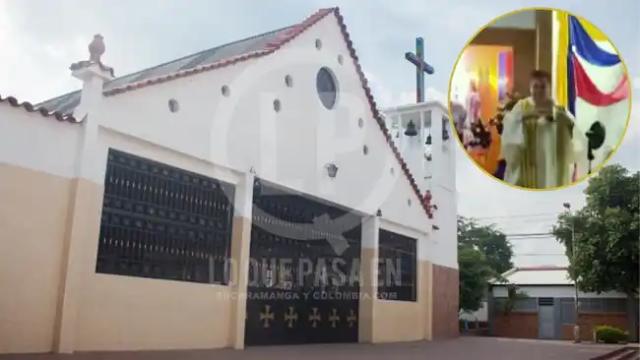 Viral: Sacerdote Bendice el Escudo del Atlético Bucaramanga en Emotiva Eucaristía
