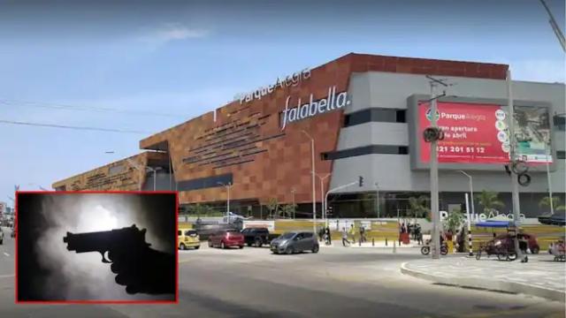 Persecución Policial Acabó en Tiroteo Frente a un Centro Comercial en Barranquilla