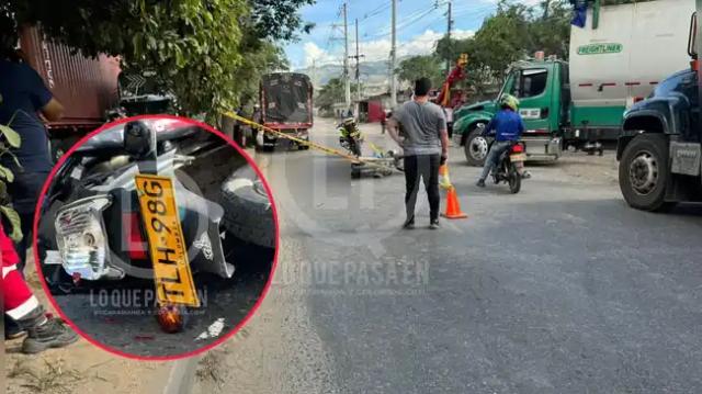 Diomedes murió bajo las llantas de una turbo en la vía chimita.