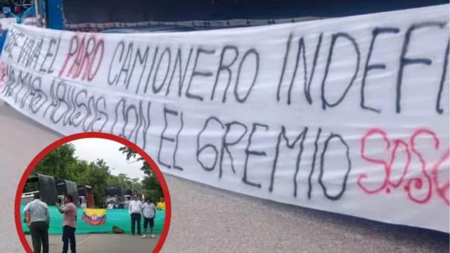 Tragedia en la vía Bucaramanga - Cúcuta: Mujer perdió la vida en medio de las manifestaciones de transportadores por el ACPM
