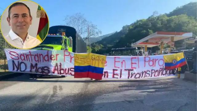 Gobernador de Santander le exige al gobierno nacional congelar el alza del diésel para frenar crisis camionera