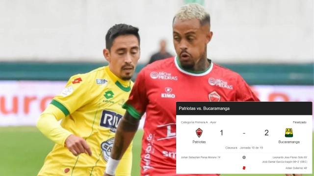 Atlético Bucaramanga venció a Patriotas y sueña con los ocho mejores de la Liga Betplay 2024-II
