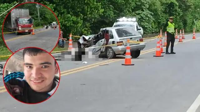 Brutal choque con camión cobró la vida de Óscar Jaimes en la vía La Lizama