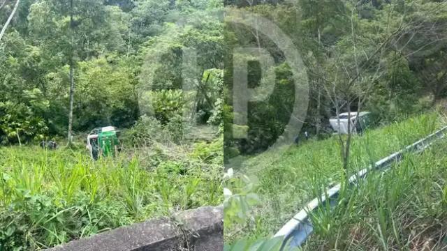 Accidente de tránsito deja dos heridos en la vía Bucaramanga - San Alberto