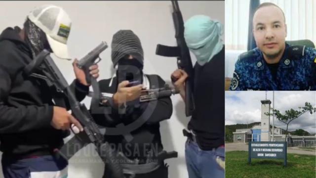 VIDEO: Hombres armados lanzan ultimátum al director de la cárcel de Palogordo