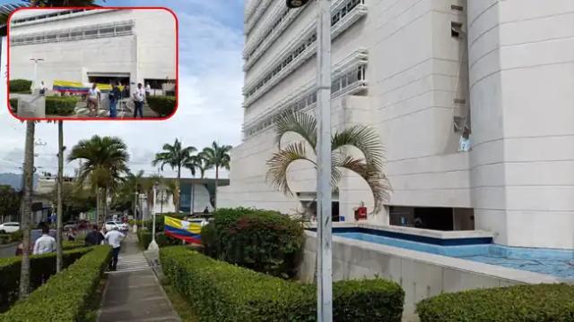 Trabajadores de la Fiscalía, seccional Santander realizaron plantón