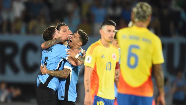 Colombia cayó en el último minuto frente a Uruguay: 3-2 en Montevideo