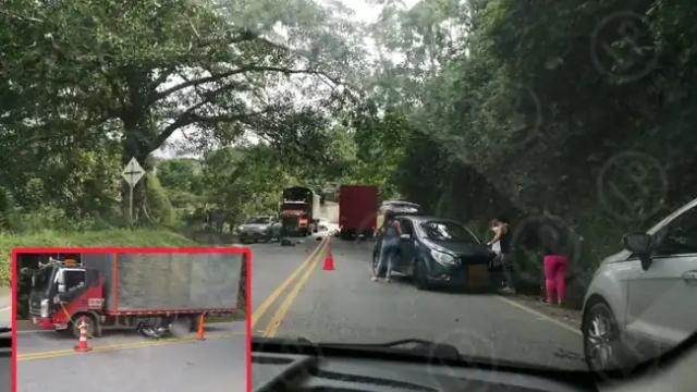 Identificado motociclista que falleció en la vía Rionegro, cuatro vehículos implicados