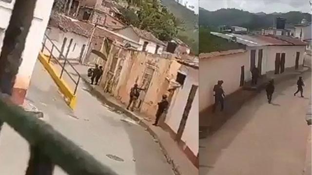 Video: Delincuentes con fusiles atacan patrulla policial y hurtan $2760 millones