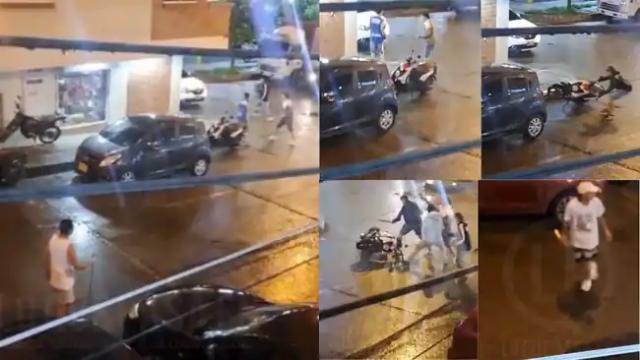 Jóvenes con machetes protagonizaron riña en Piedecuesta